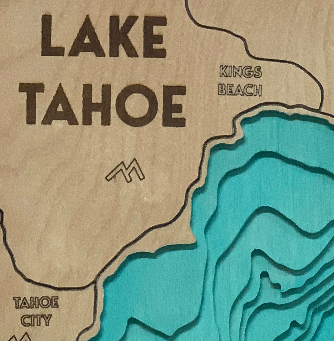 Lake Tahoe Map – Four Nine Woodworks